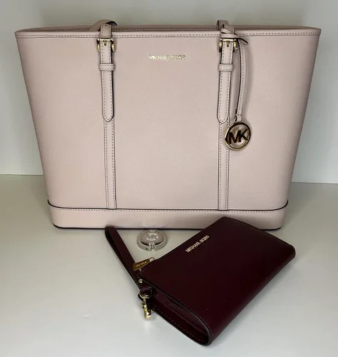 Vista 3 de Michael Kors MICHAEL Michael Kors Jet Set - Bolso de hombro grande TZ de viaje con doble cierre para la muñeca