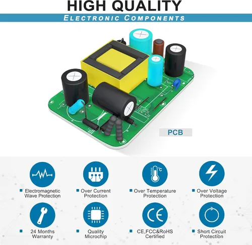 Vista 3 de Adaptador de CA a CC de 12 V, cargador de cable de alimentación compatible con extractor de leche eléctrico Spectra S1 / S2 / SPS100 / SPS200 / 9