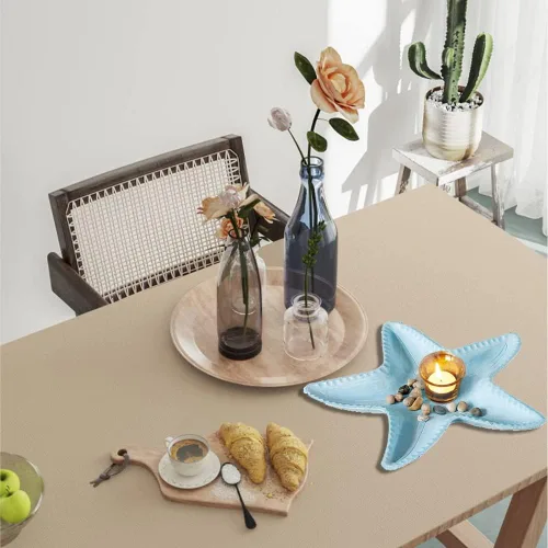 Vista 6 de Bandeja decorativa de estrella de mar de resina para mesa de centro de mesa de centro de mesa de centro