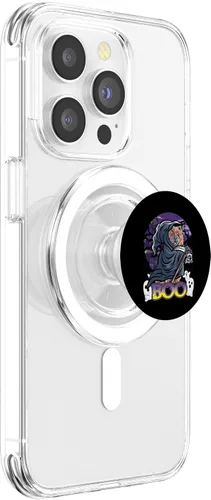 Vista 3 de Chow Chow Happy Halloween Costume Grim Reaper PopSockets MagSafe PopGrip for iPhone