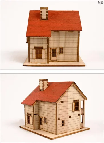 Vista 4 de DESKTOP - Kit modelo de madera Western House 1 por Young Modeler