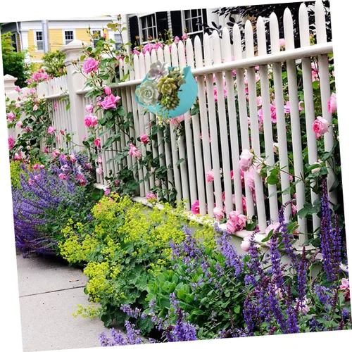 Vista 5 de Maceta de plástico para colgar en la pared de media ronda para jardinera decorativa de pared