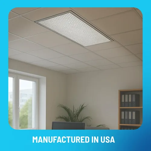 Vista 5 de KastLite Para-Lite - 1 cubierta de lámpara de techo parabólica – Difusor de lámpara superior de comodidad visual – paneles de 22.8 pulgadas × 46.8