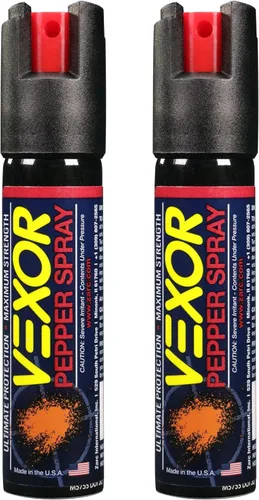 Vista 10 de VEXOR Gas pimienta de defensa personal de fuerza policial 1.45 por ciento de capsaicina - Más picante que otras marcas - Aerosol de seguridad