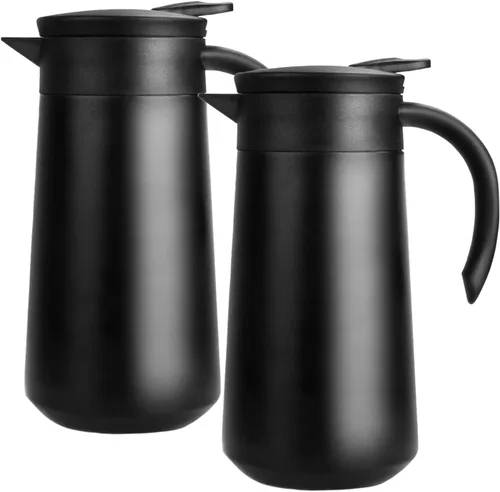 Vista 9 de Jarra de Café de 28 onzas Airpot Aislada Urna de Café de Acero Inoxidable Termo al Vacío Frasco para Café, Agua Caliente, Té, Bebidas Calientes
