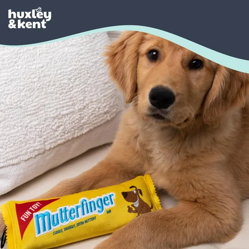 Vista 4 de Huxley & Kent Juguete Divertido para Perros con Chirriador – Juguetes de Felpa Power Plush con Sonido para Perros Pequeños, Medianos y Grandes
