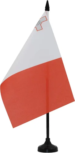 Vista 130 de AZ FLAG Aland Table Flag 4x6 in 100D Polyester Plastic Base Indoor use Finnish 15x10 cm desk flag stitched finish with reinforced edges with