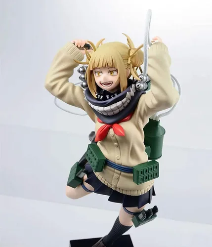 Vista 4 de Figura MHA Himiko Toga, figura MHA de personajes de dibujos animados de anime, estatua coleccionable, figura de modelo, estatua de PVC