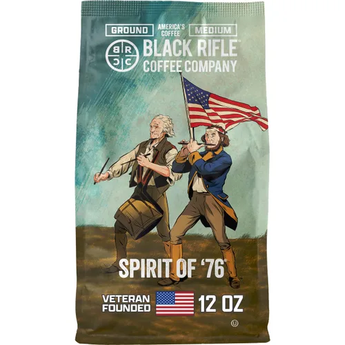 Vista 12 de Black Rifle Coffee Company Gunship Roast, bolsa de 12 onzas, café molido tostado ligero, mezcla tostada hecha de granos arábigos, granos colombianos