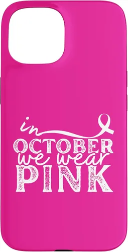 Vista 6 de iPhone 16 In October We Wear Pink Breast Cancer Awareness Graphic Case
