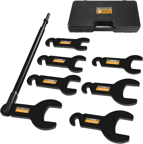 Vista 2 de Kit de herramientas de extracción de embrague de ventilador neumático DenForste - Juego de 8 piezas compatible con Jeep, Ford, GM, Chrysler