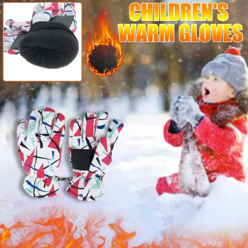 Vista 4 de Guantes finos de dedo dividido para exteriores, gruesos y suaves, con borde de felpa de conejo sintético para regalos de Navidad, Día de Acción
