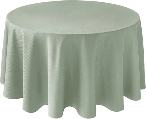 Vista 64 de Biscaynebay Auqa - Mantel cuadrado de 54 x 54 pulgadas, mantel de tela con tarjeta azul Auqa, pequeño, plegable, resistente al agua, para cocina