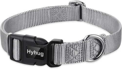Vista 9 de Hyhug Pets - Collar clásico para perros de la colección regular de color sólido (S, negro)