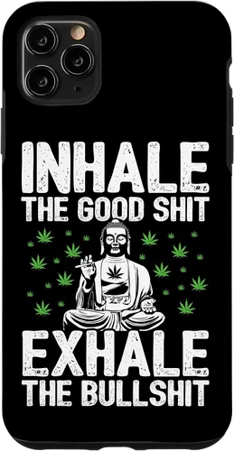 Vista 13 de Inhale Good Shit Exhale Bullshit - Weed Cannabis - 420 Case for iPhone 17