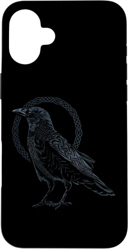 Vista 22 de Funda para iPhone 11 Pro Max Crow Raven Viking Valhalla Berserker nórdico nórdico de mitología nórdica