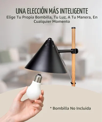Vista 4 de HarvestLand Noah - Lámpara de pie negra – Lámparas de lectura de pie ajustables sobre silla con base sólida, lámpara de pie de lectura, lámpara