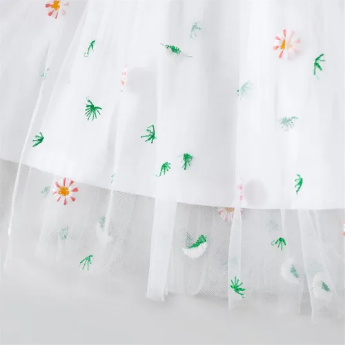 Vista 5 de PATPAT Baby Girl Dress Long Sleeve Tutu Dress Infant Girl Tulle Dress Flower Girl Party Birthday Princess Dresses