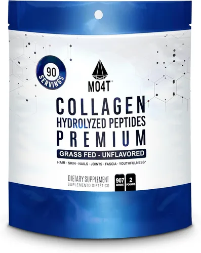 Vista 11 de MO4T - Péptidos de colágeno - Colágeno en polvo - Colágeno hidrolizado - Colageno Hidrolizado - Colágeno sin sabor (1 libra)