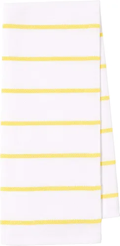 Vista 5 de KAF Home - Juego de trapos de cocina, diseño de limones (4 unidades, 100 % algodón, 46 x 71 cm)