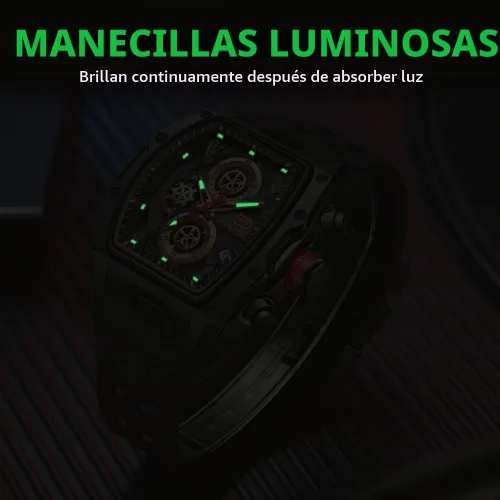 Vista 6 de AIMES Watch Wristwatch for Men Fashion Casual Cool Big Dial Watch Luminous Waterproof Sport Analog Quartz Business Mens Watches Silicon Strap Dress