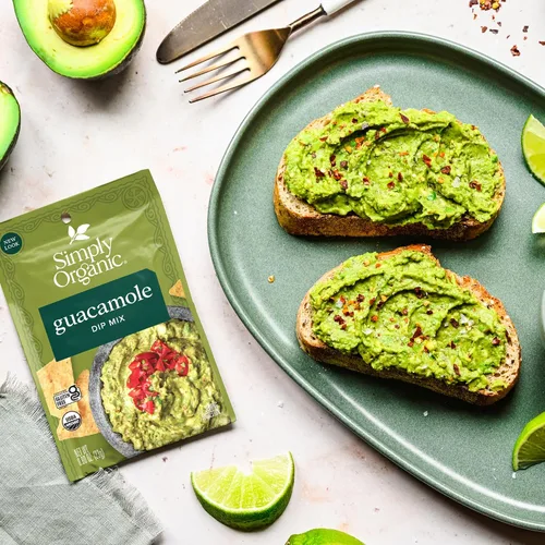 Vista 4 de Simply Organic Salsa de mezcla de guacamole, orgánica certificada 4 onzas Paquete de 6