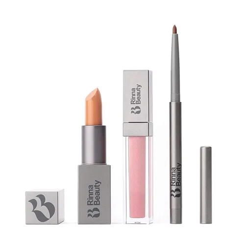 Vista 16 de Rinna Beauty Icon Lip Kit - Amelia - Kit de labios todo en uno, incluye lápiz labial, brillo de labios, delineador de labios, aspecto rosa dulce