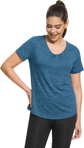 Vista 13 de MISS FORTUNE Active Wear Yoga Top Cool Dry Workout Shirt Ropa de ejercicio