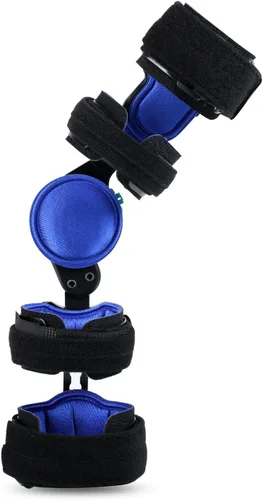 Vista 5 de Soles Soporte de codo con bisagras, recuperación de lesiones postoperatorias, ortesis ROM rango de movimiento ajustable, talla única, unisex