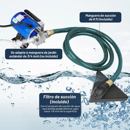 Vista 5 de TecHome Bomba eléctrica de transferencia de agua, bomba de agua de 115V 1