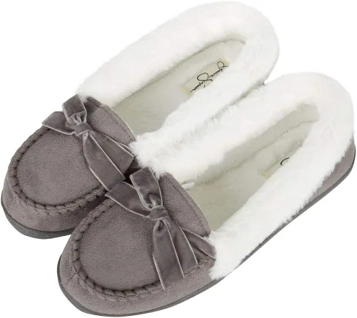 Vista 5 de Jessica Simpson - Mocasines de microgamuza para mujer, interior o exterior
