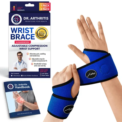 Vista 15 de Muñequera desarrollada por doctor, envolturas de muñeca para artritis del túnel carpiano, tendinitis, soporte de mano, ideal para fitness