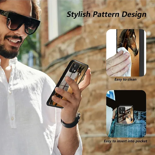 Vista 265 de Funda para Motorola Moto G Stylus 5G 2021 de vidrio templado, funda negra con diseño de mujer negra africana para mujeres y hombres, antiarañazos, a