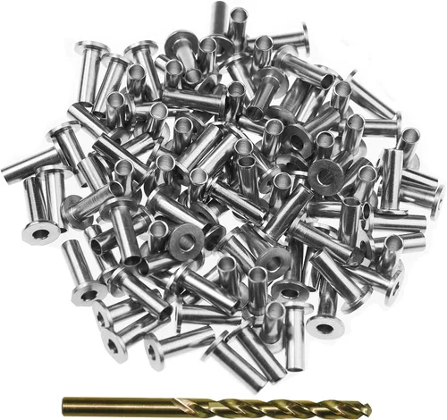 Vista 7 de Fundas protectoras para barandilla de cable de alambre de 1/8 pulgadas, postes de madera, barandilla de bricolaje, acero inoxidable T316 grado