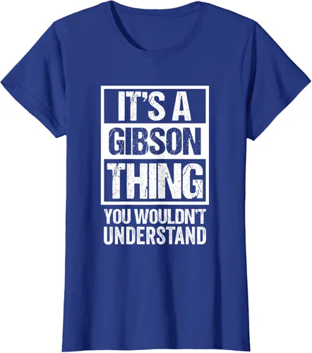 Vista 88 de It's A Gibson Thing You would Not Understand - Camiseta con nombre familiar, Negro, S