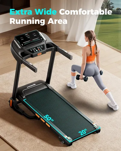 Vista 3 de LIJIUJIA Treadmills for Home, Folding Treadmill with 15% Auto Incline, 3.0HP Walking Pad Treadmill, 300 lbs Capacity, Max Speed 6.2 MPH, Bluetooth