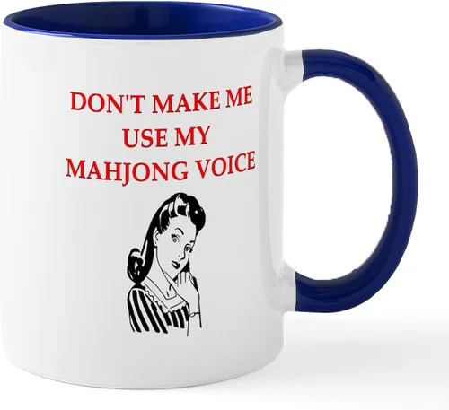 Vista 41 de CafePress Dragon Lady Mah Jongg Taza de café de cerámica (11 oz)
