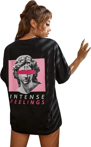 Vista 6 de SweatyRocks Camiseta de manga corta con cuello redondo para mujer