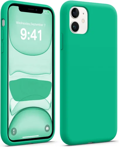 Vista 11 de AOTESIER Compatible con Funda iPhone 11, [Silicona de Grado Alimenticio] Protección Completa de Cuerpo Completo contra Caídas a Prueba de Golpes