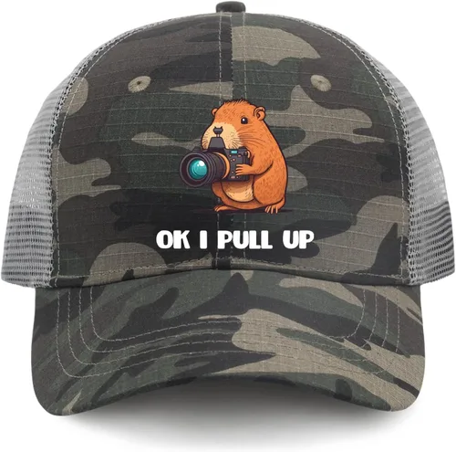 Vista 9 de Caps Ok I Pull Up Baseball Cap for Men Vintage Denim Hat Adjustable