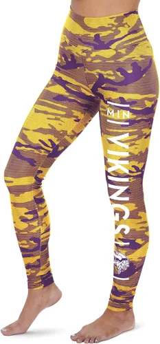 Vista 125 de Zubaz NFL Mallas para mujer de longitud completa de cintura alta básica 1.0