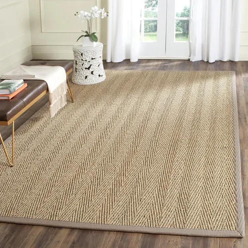 Vista 44 de Safavieh Colección de fibra natural NF115P - Alfombra (fibra natural), color gris, Fibras naturales