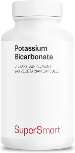 Vista 9 de SuperSmart Bicarbonato de potasio (dosis alta), mineral electrolito, equilibrio de pH ácido-base, suplemento de potasio, sin OMG y sin gluten, 120