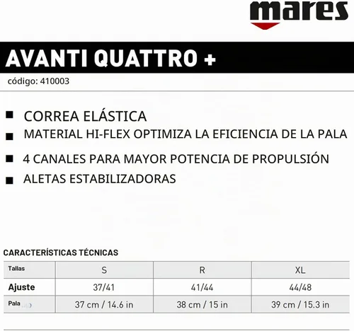 Vista 7 de Mares Avanti Quattro Plus aletas para natación sin talón con correa Aguamarina