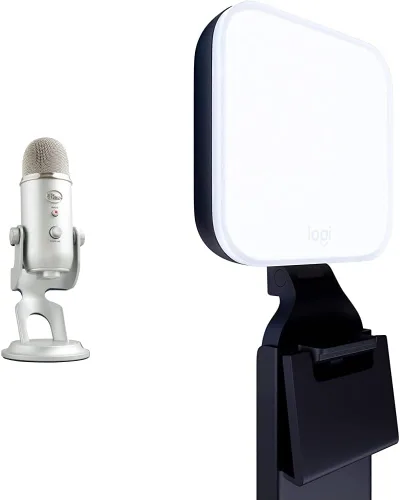 Vista 2 de Blue Yeti - Micrófono USB para PC, Mac, juegos, grabación, transmisión y podcasting + auriculares inalámbricos G733 Lightspeed