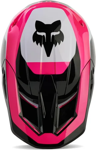 Vista 4 de Fox Racing Casco Unisex V1 para Motocross y Bicicleta de Tierra, Negro/Rosa, Extra Grande