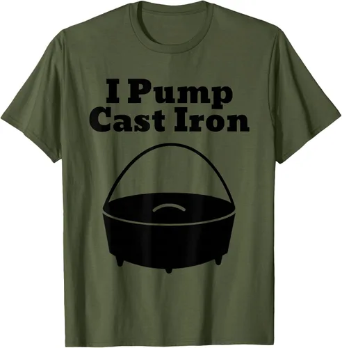 Vista 73 de I Pump - Camiseta de hierro fundido para cocinar al horno holandés