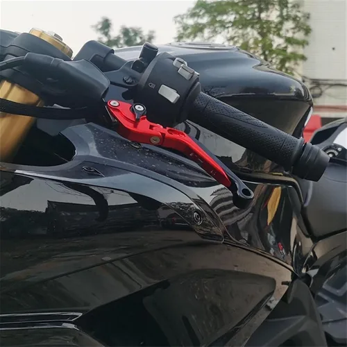 Vista 5 de Para Suzuki para GIXXER 250 SF 250SF 150 125 2020 2023 Accesorios de moto CNC ajustable palancas de freno de embrague plegables (color : negro)