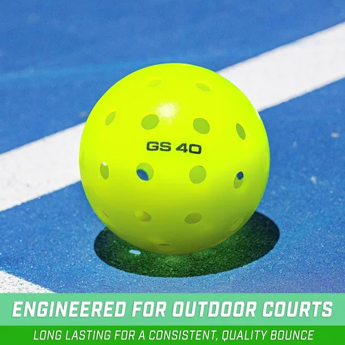 Vista 4 de GoSports GS 40 Pelotas de Pickleball - Paquete de 4, 12 o 36 pelotas de Pickleball reguladas aprobadas por USAPA