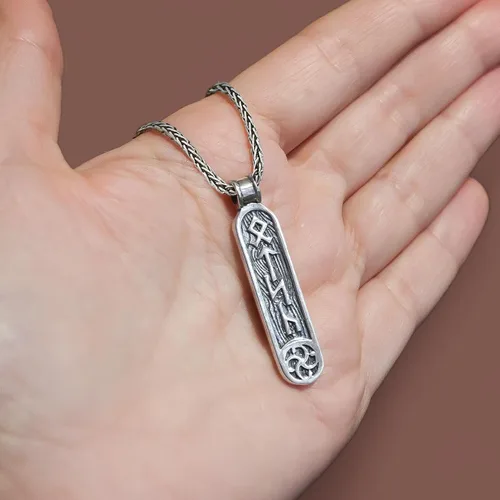 Vista 13 de Viking Rune Formula Pendant Necklace for Men Women - 925 Sterling Silver - Norse Nordic Celtic Jewelry - Runes Protection Amulet - Matching
